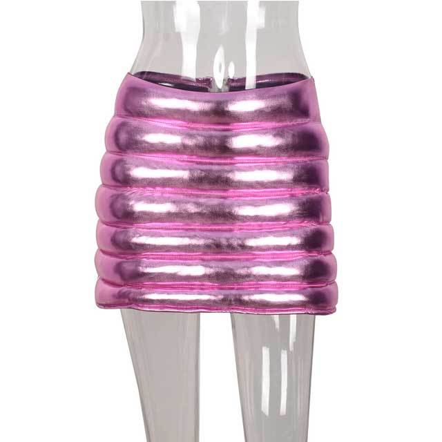 Zipper Back Bodycon Mini Skirt