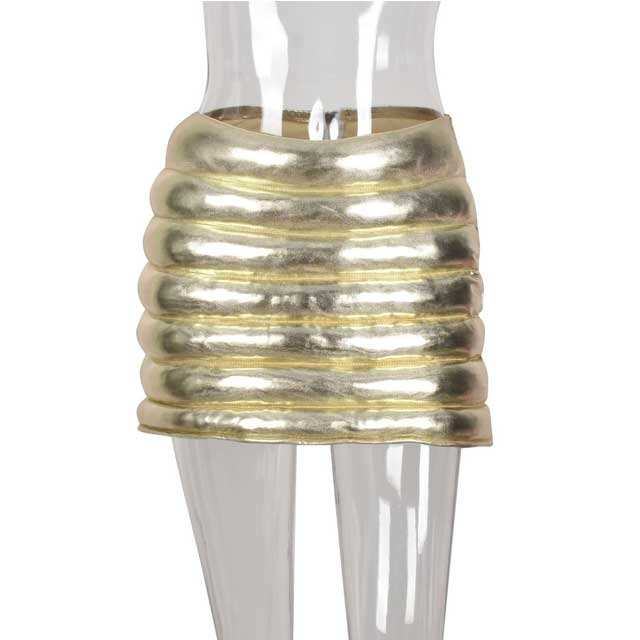 Zipper Back Bodycon Mini Skirt