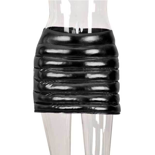 Zipper Back Bodycon Mini Skirt