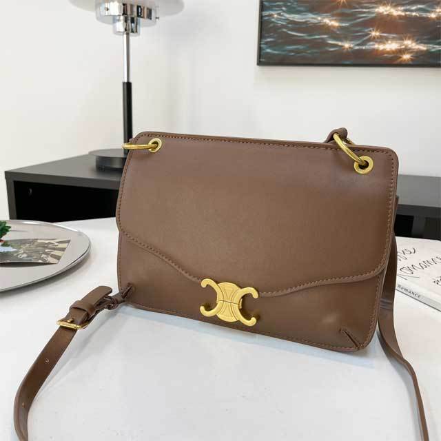 Fashion Logo Leather Shoulder Bag