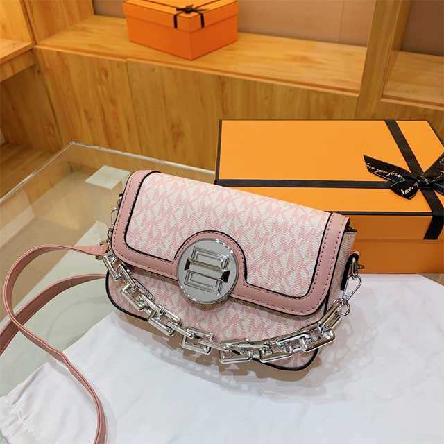 Unique Letter Print Leather Crossbody Bag