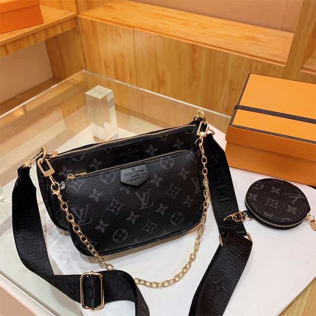 Fashion Letter Print Leather Crossbody Messenger Bag