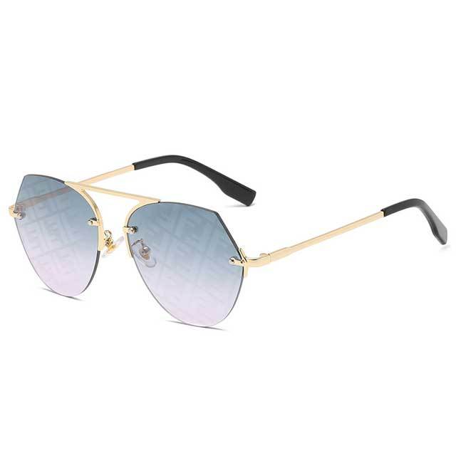 Metal Frame Anti-UV Sunglasses