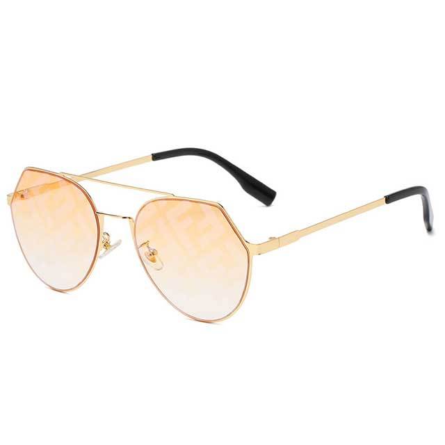 Fashion Letter Polygon Unisex Sunglasses