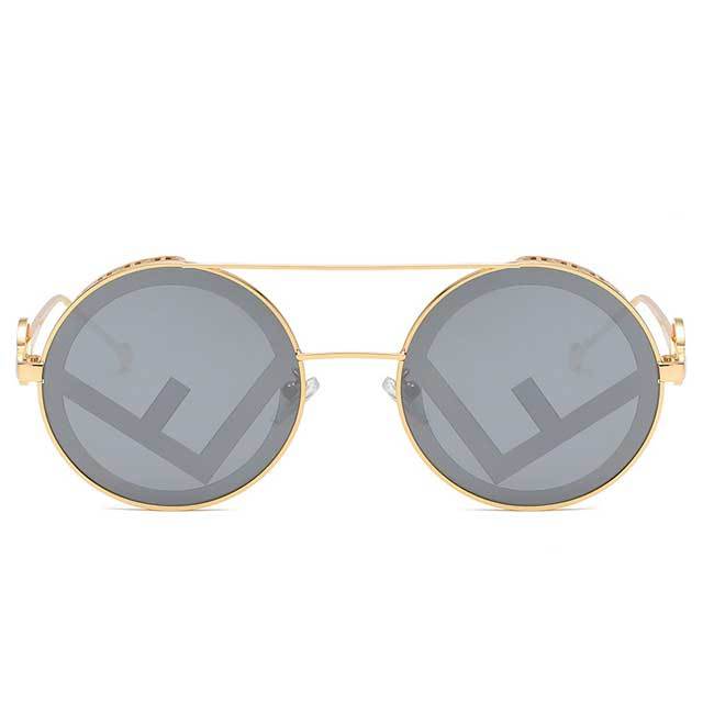 Round-shaped Punk Style Unisex Sunglasses