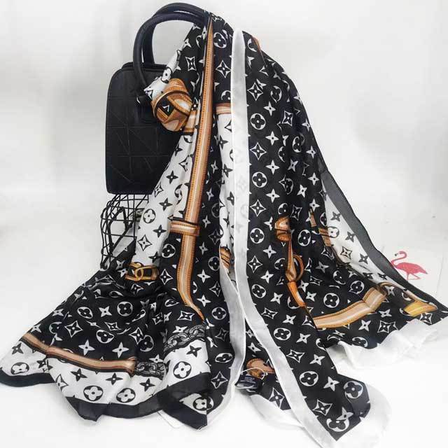 Fashion Print Women Silk Scarf