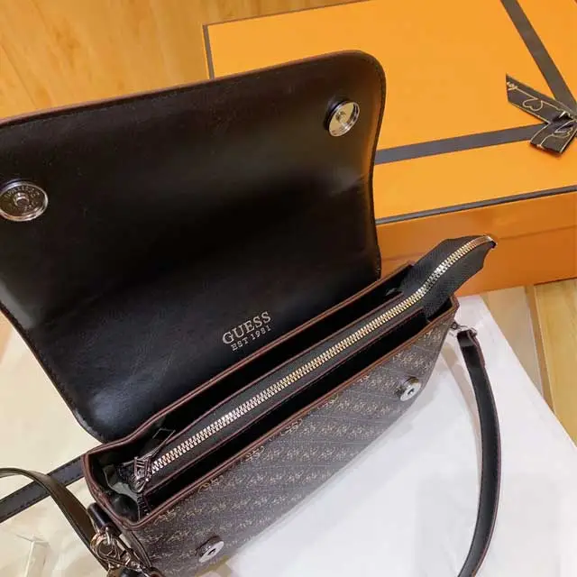 Irregular Shaped Leather Crossbody Bag