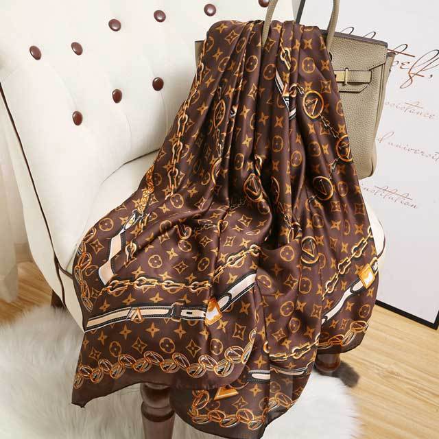 Fashion Print Women Silk Scarf