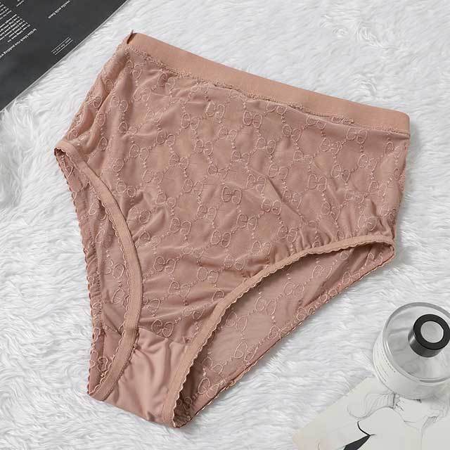 Embroidery Mesh High Waist Swimsuit Set