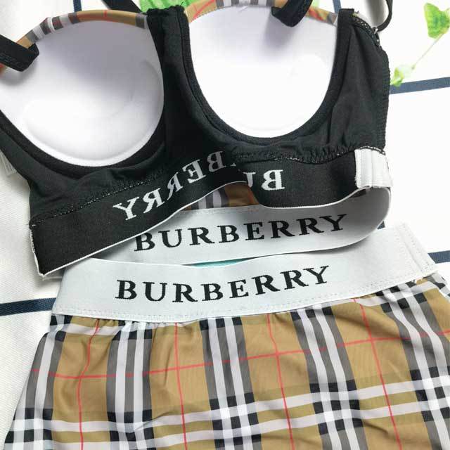 Plaid Print High Waist Swimsuit