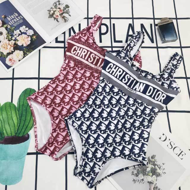 Letter Print Backless One Piece