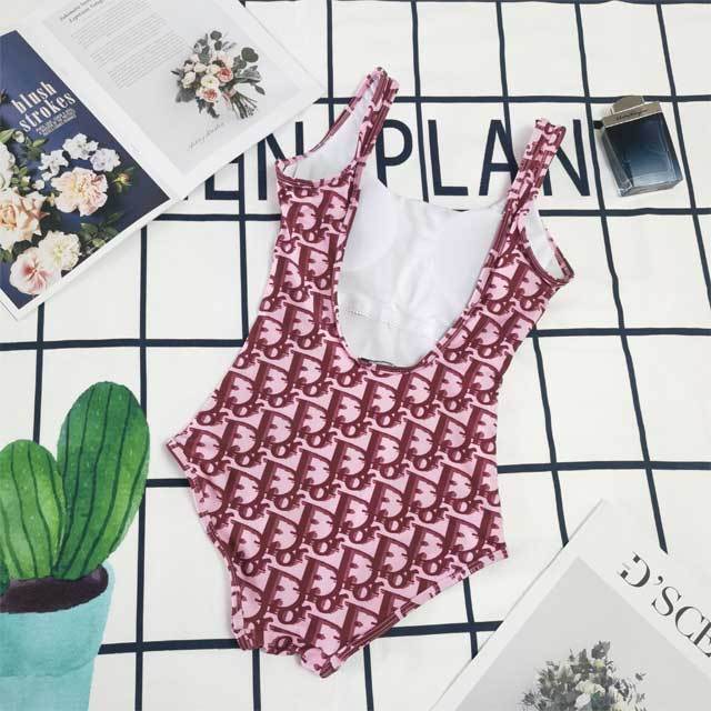Letter Print Backless One Piece