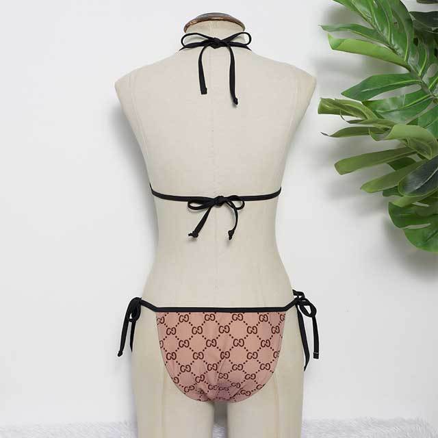 Printed Strappy Bikini Set