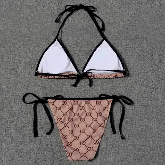 Printed Strappy Bikini Set
