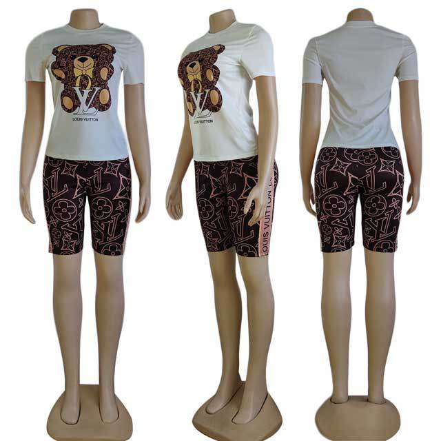 Printed Casual Short Set