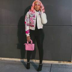Fashion Design Button Baseball Jacket