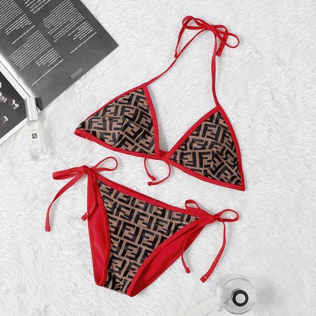 Letter Print Fashion Bathing Suit