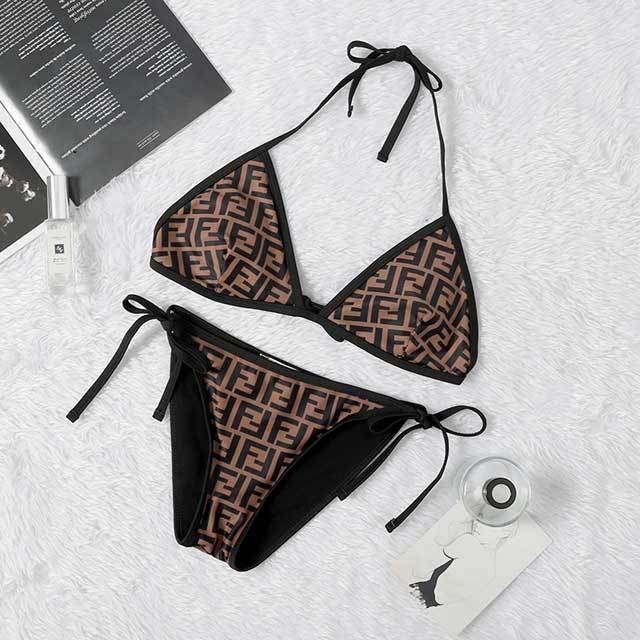 Letter Print Fashion Bathing Suit