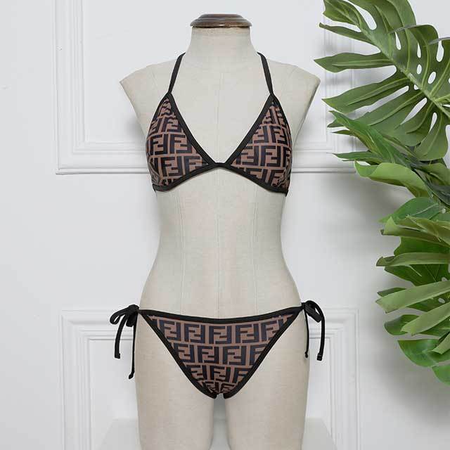 Letter Print Fashion Bathing Suit