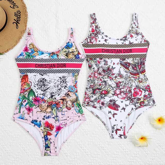 Fashion Print Backless One Piece