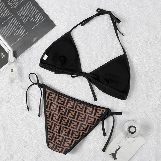 Letter Print Fashion Bathing Suit