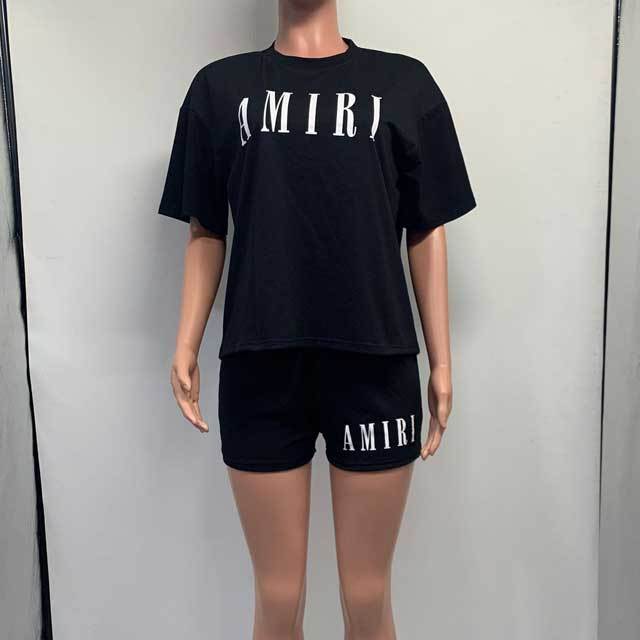 Letter Print Casual Two Piece Set
