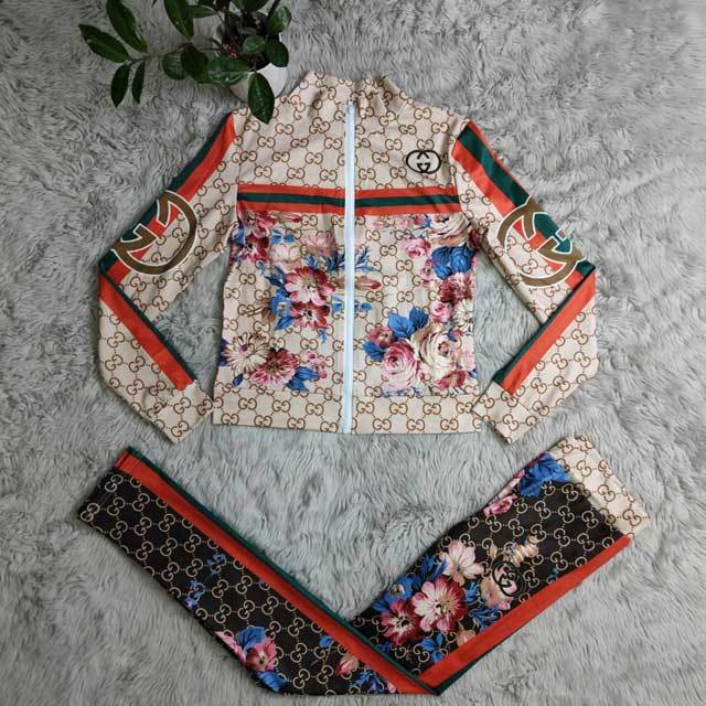 Floral Print Casual Jogging Suit