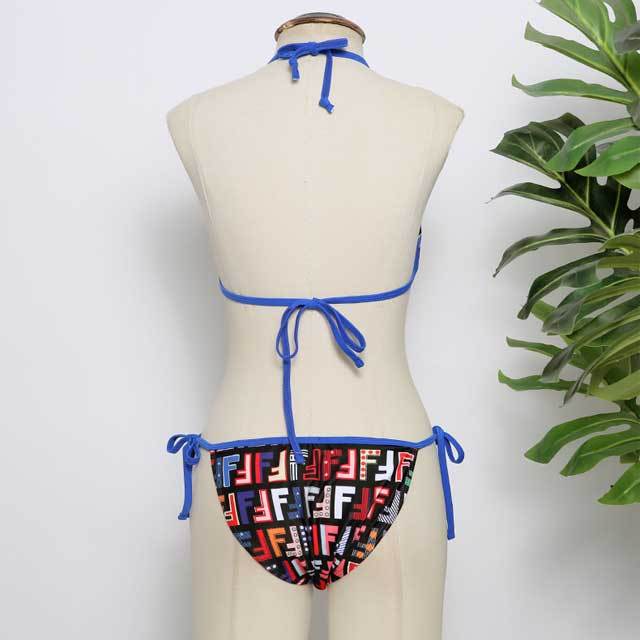 Colorful Letter Print Bikini Set