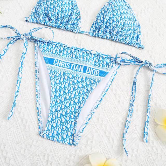Printed Strappy Bathing Suit