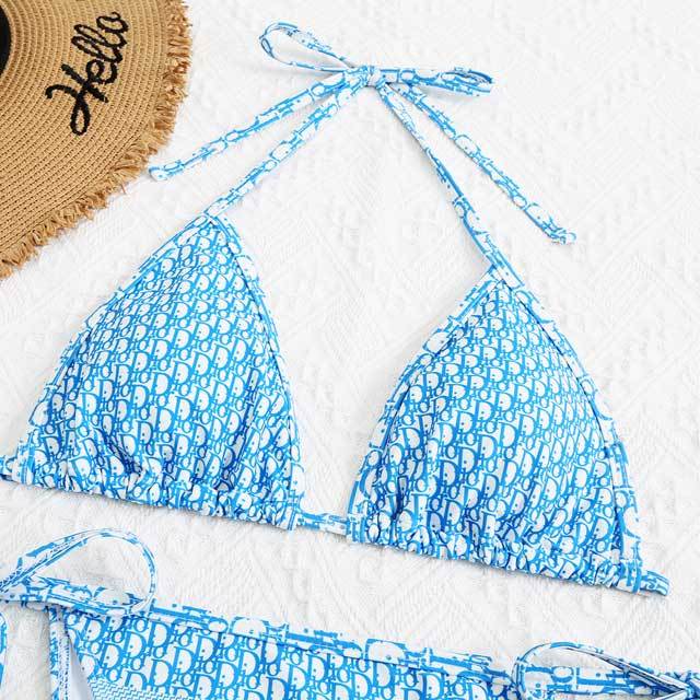 Printed Strappy Bathing Suit