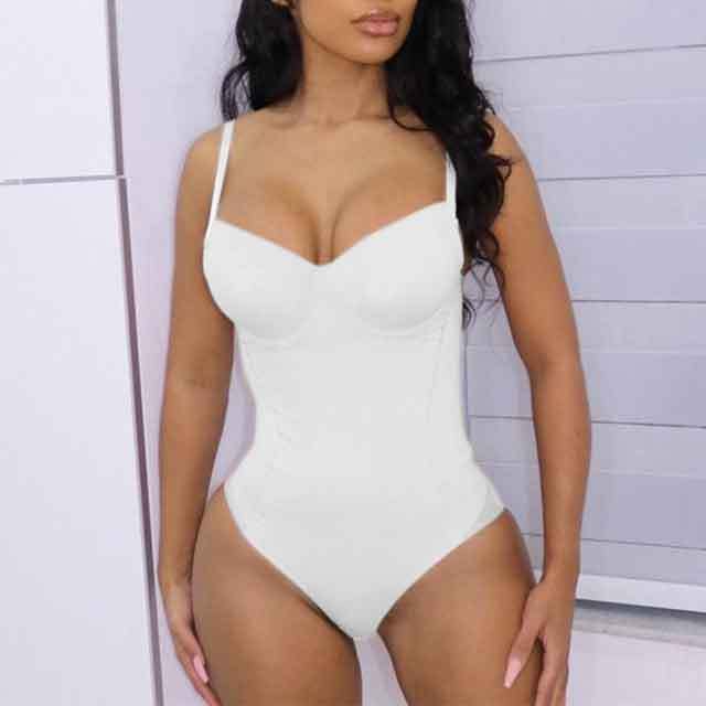 Mesh Spliced Padded Bodysuit