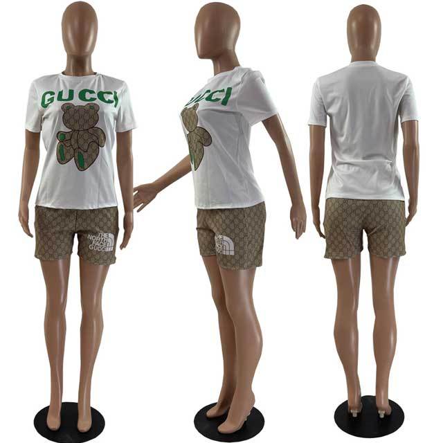 Printed Casual Short Set