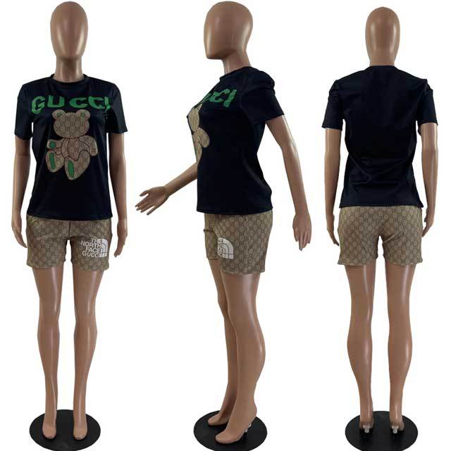 Printed Casual Short Set