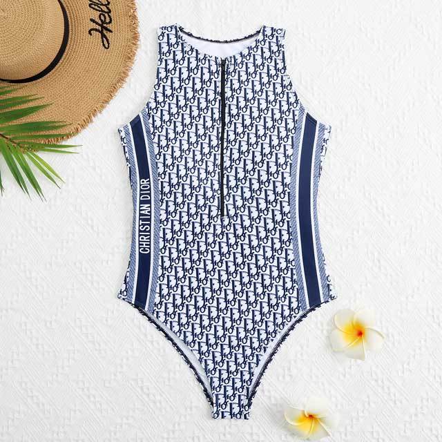 Printed Sleeveless One Piece