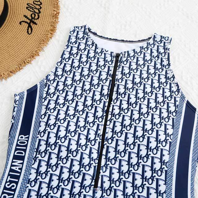 Printed Sleeveless One Piece