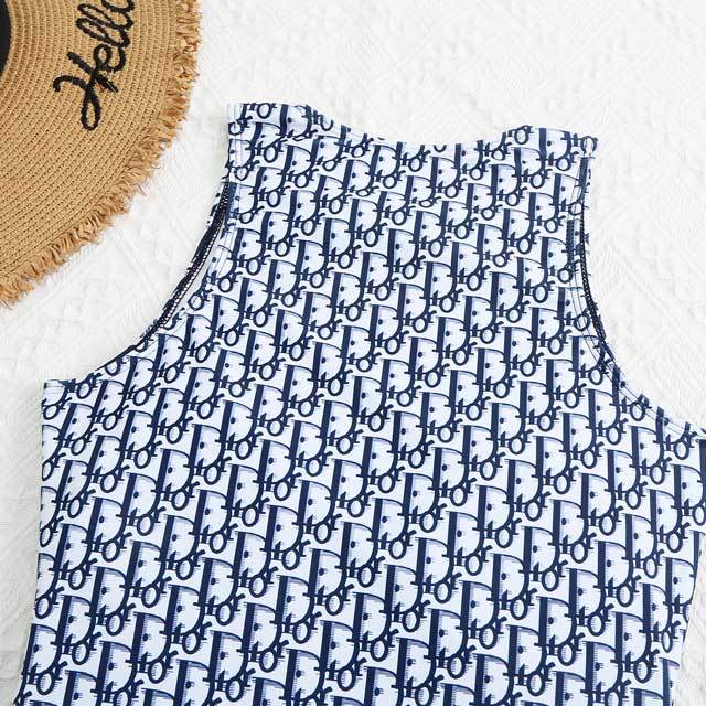 Printed Sleeveless One Piece