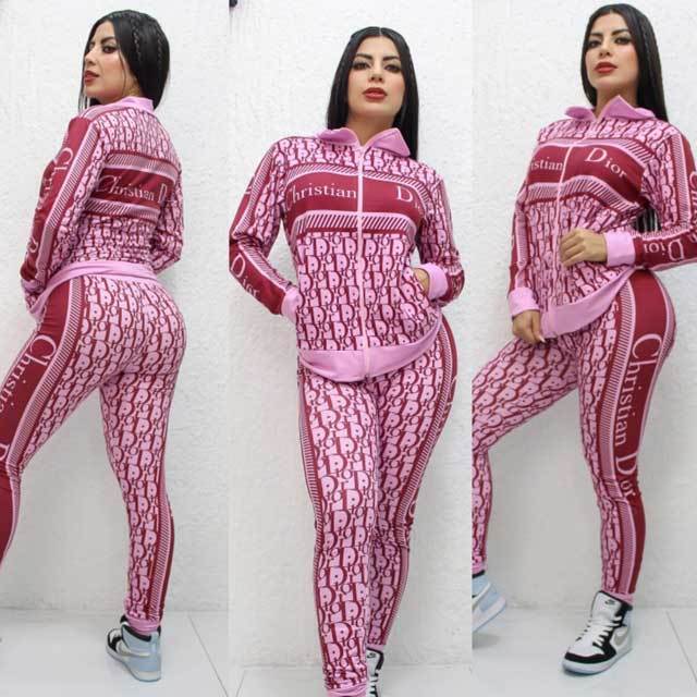 Printed Long Sleeve Casual Women Jogging Suit