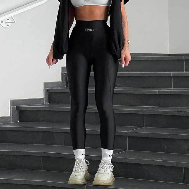 High Waist Skinny Shark Pants