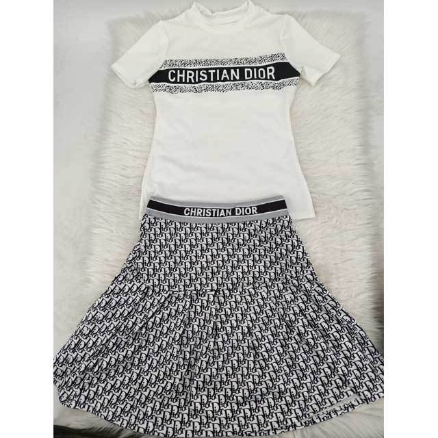 Printed Mini Skirt Set