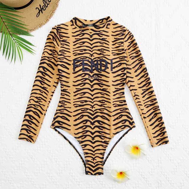 Zebra Print Long Sleeve One Piece