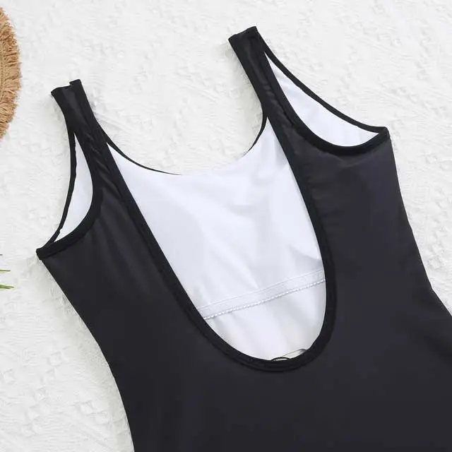 Tiger Print Backless One Piece