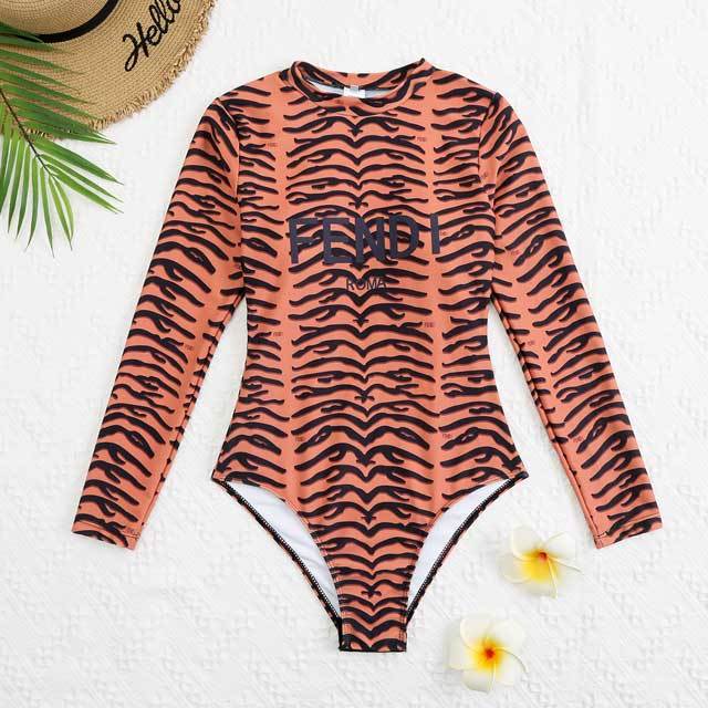 Zebra Print Long Sleeve One Piece