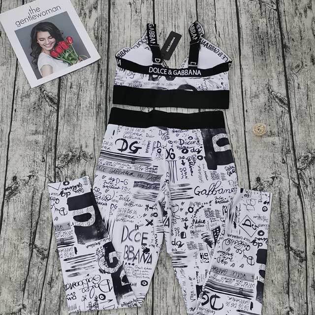 Printed Bra Top Skinny Tracksuit