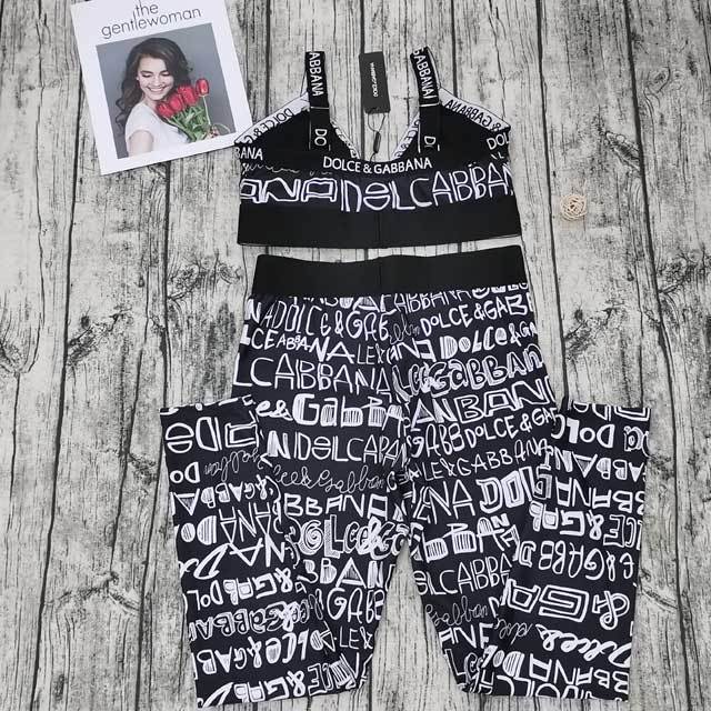 Printed Bra Top Skinny Tracksuit