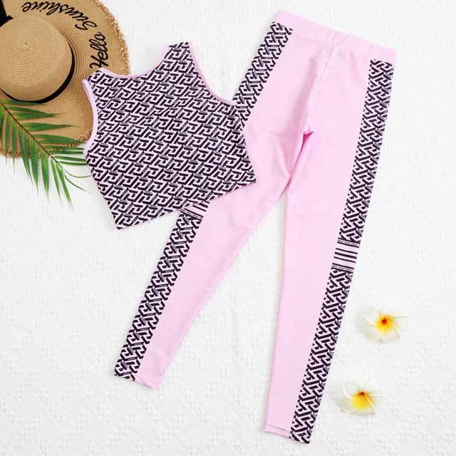 Printed Fitness Pants Set