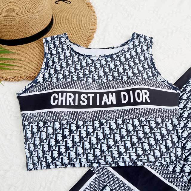 Printed Tank Top Skinny Jogger Set