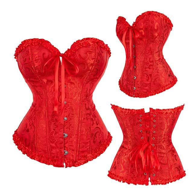 Lacy Boned Corset Top