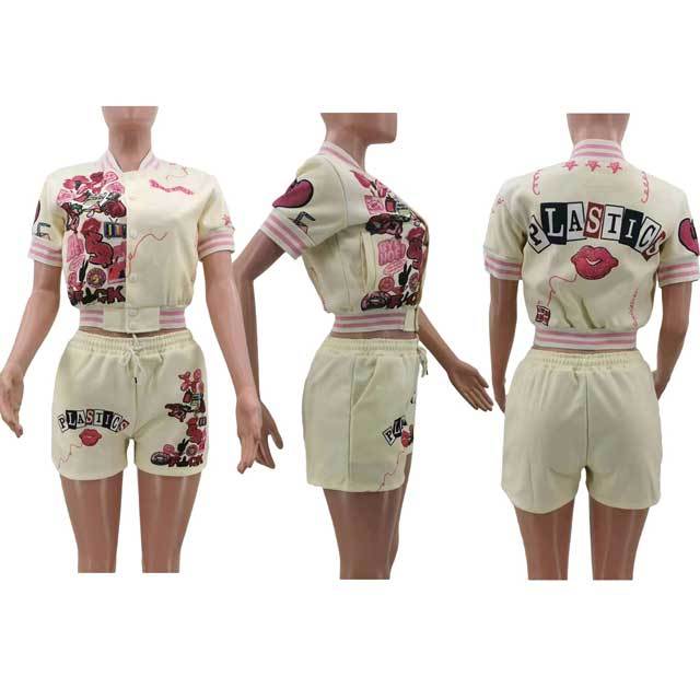 Fashion Design Baseball Jacket Set