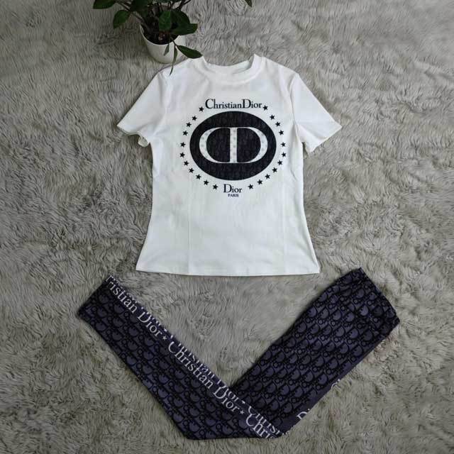 Short Sleeve Printed Tracksuit Set