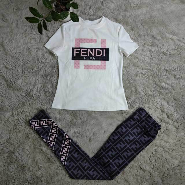 Short Sleeve Printed Tracksuit Set
